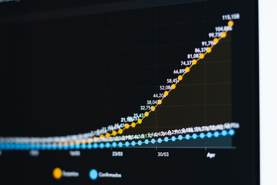 analytics dashboard on screen